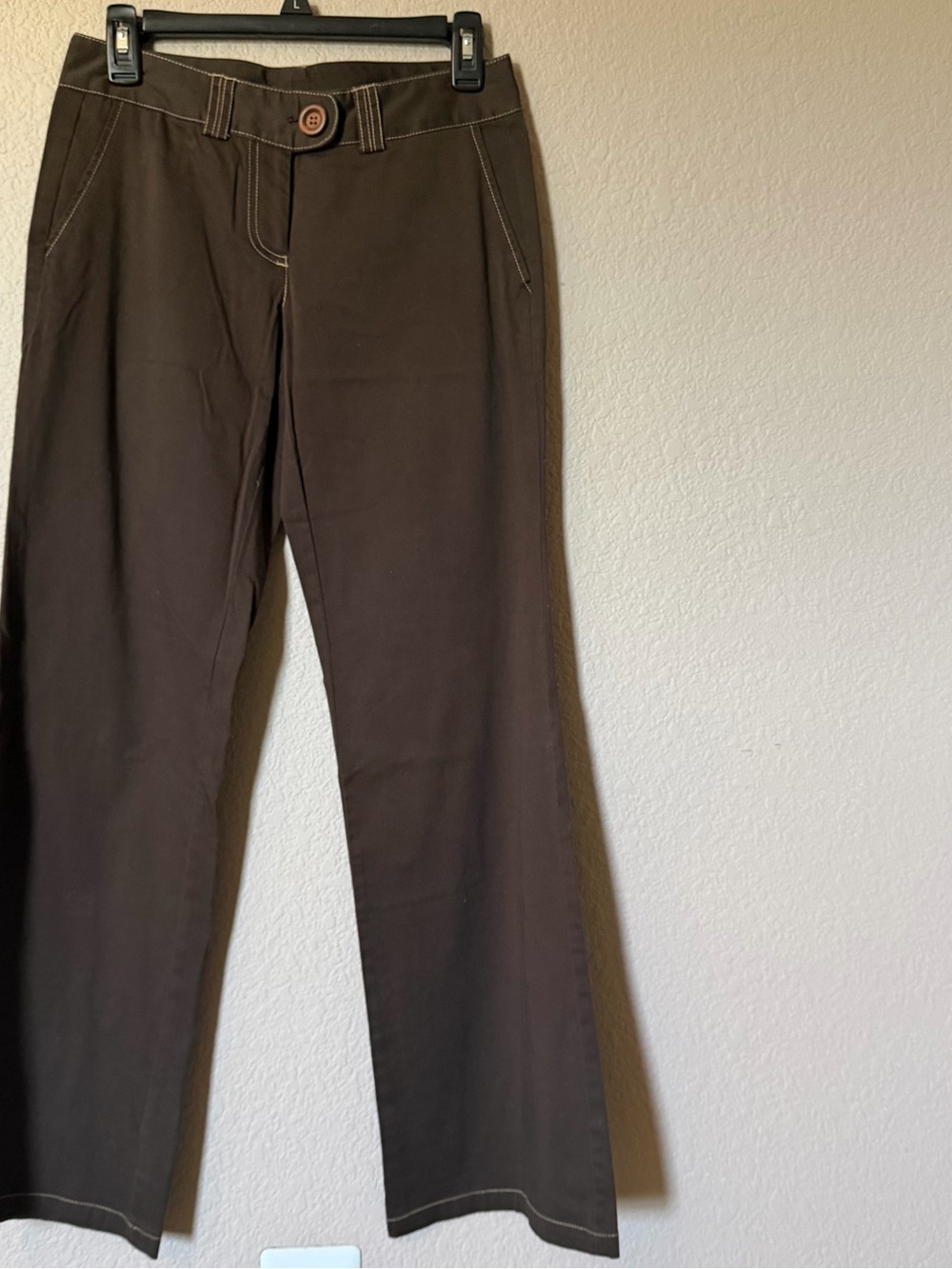 TRACY EVANS LIMITED Womens 5 Brown Pants Soft Low Rise Bootcut Pockets